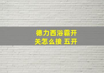 德力西浴霸开关怎么接 五开